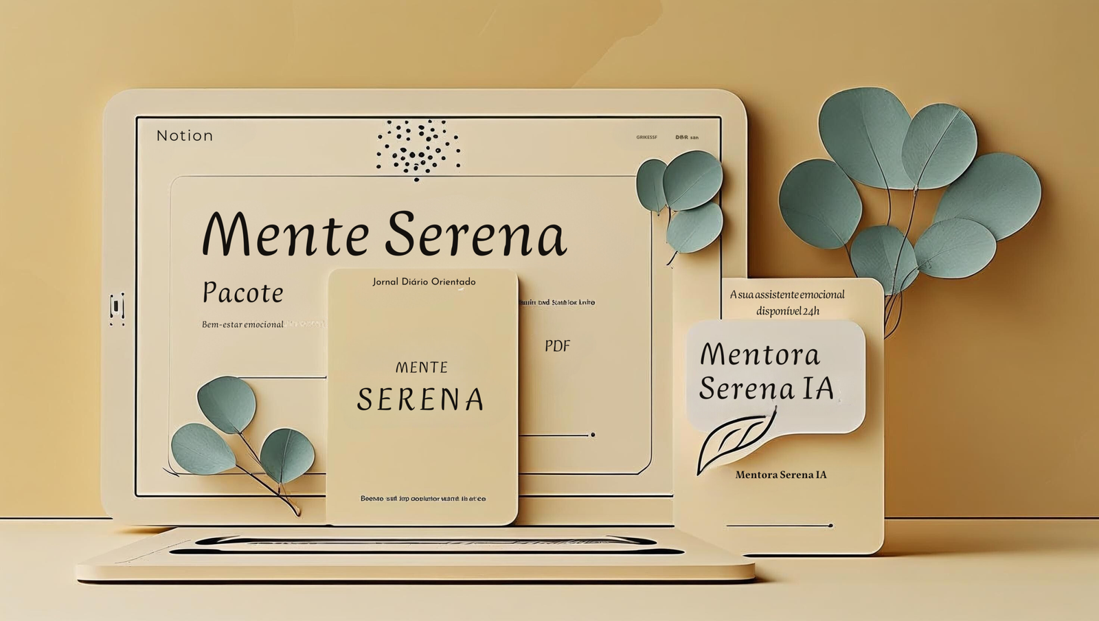 pacote mente serena mockup